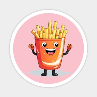 Cute French Fries T-Shirt Magnet